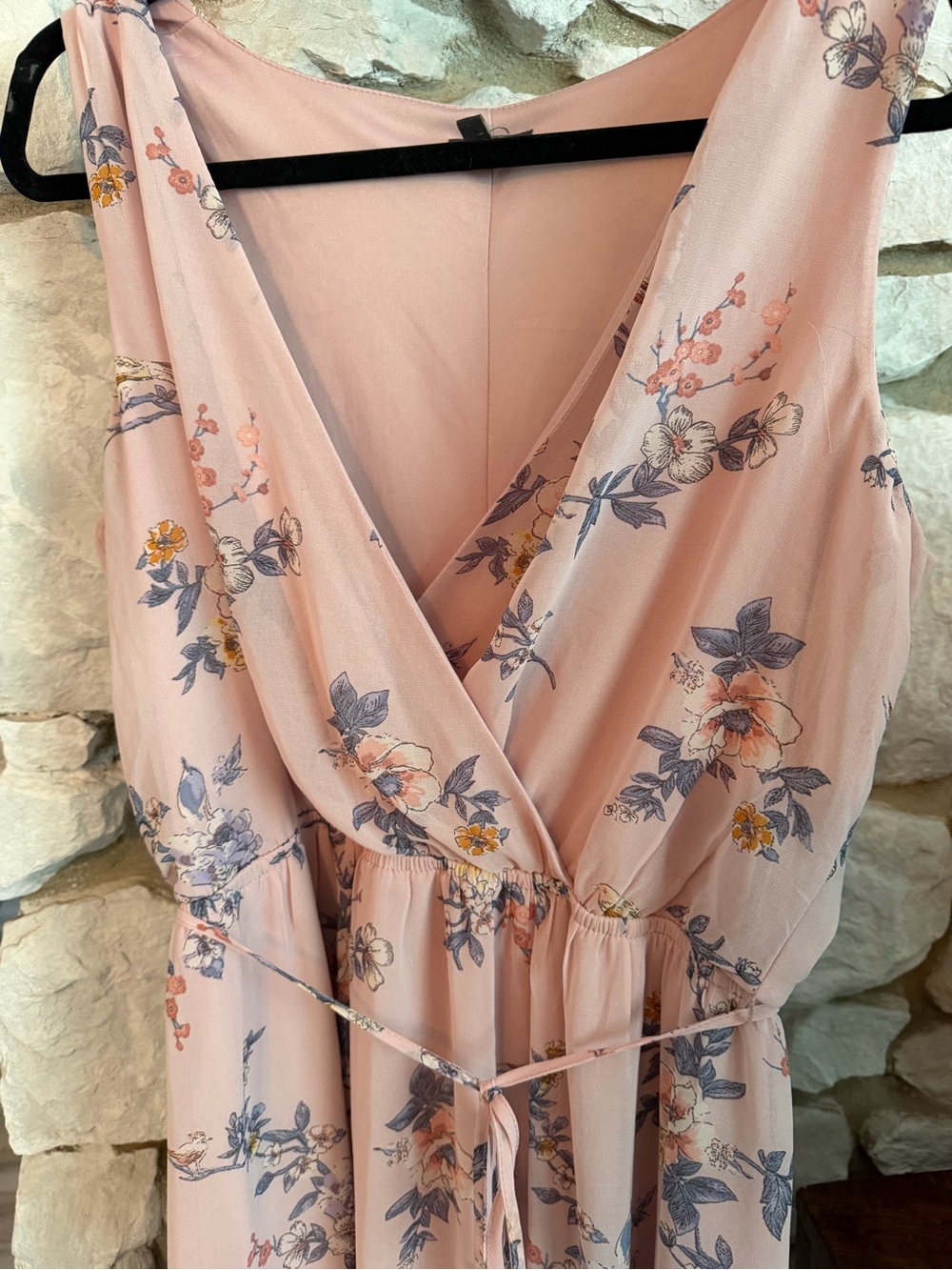 Lily Rose Blush Pink Floral Maxi Dress - Picture 3 of 5